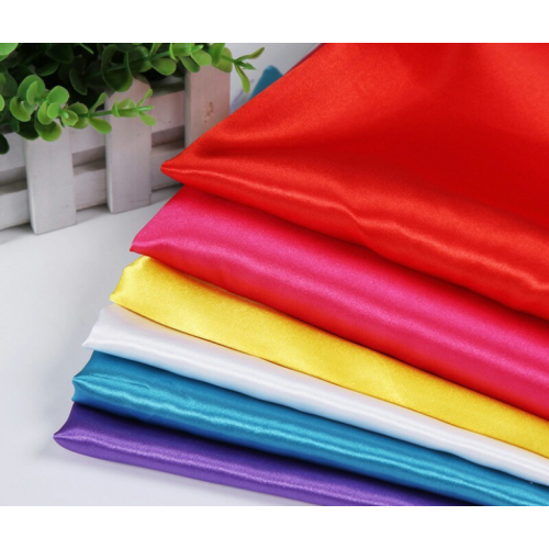 A Smooth Satin Surface 100% Polyester Satin Fabric Factory
